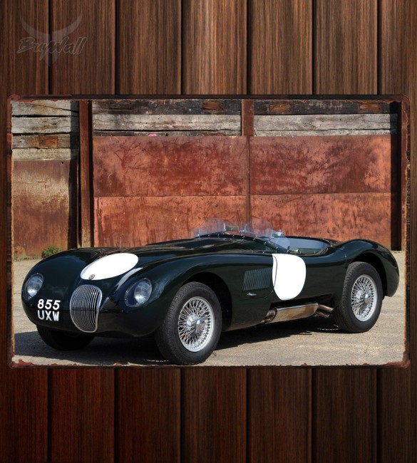 Металлическая табличка Jaguar C-Type Металлическая табличка Jaguar C-Type